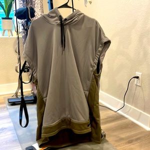 Grey XL Nike Dri-FIT Tank Top Training Hoodie